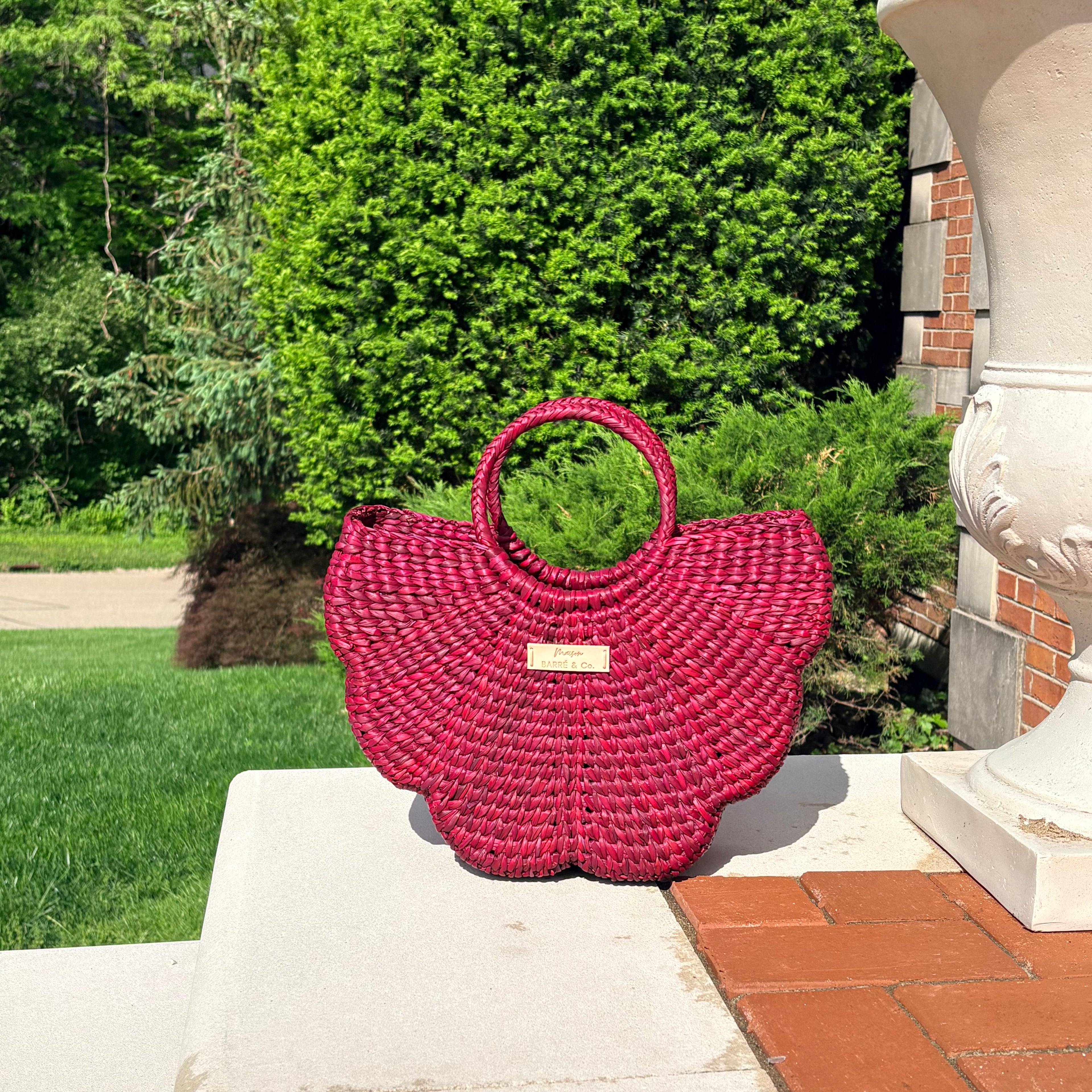 The Azura Butterfly Top Handle Bag