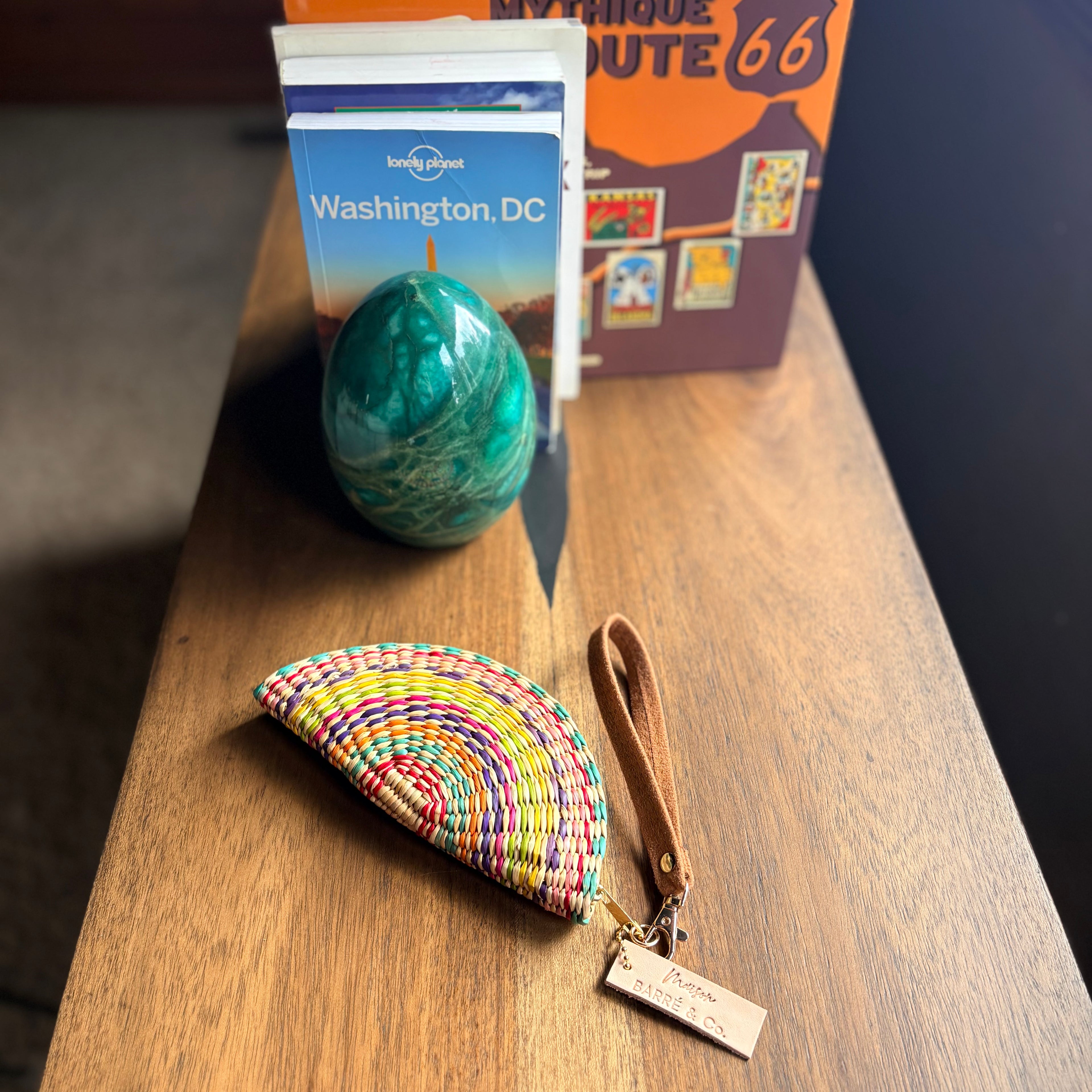 La Siesta Coin Purse with Faux Suede Strap