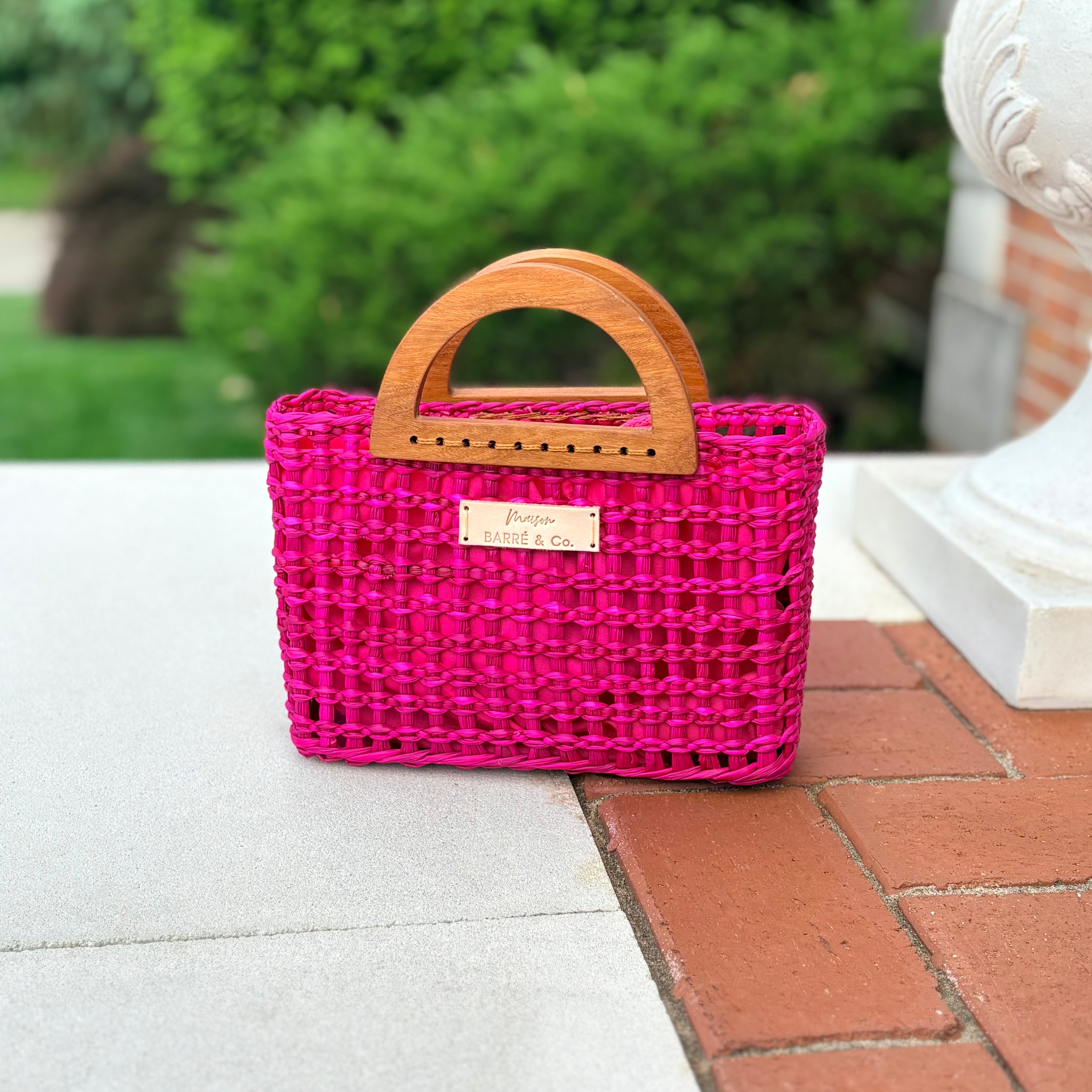The Petite Alma Mini Bag with Wooden Handles
