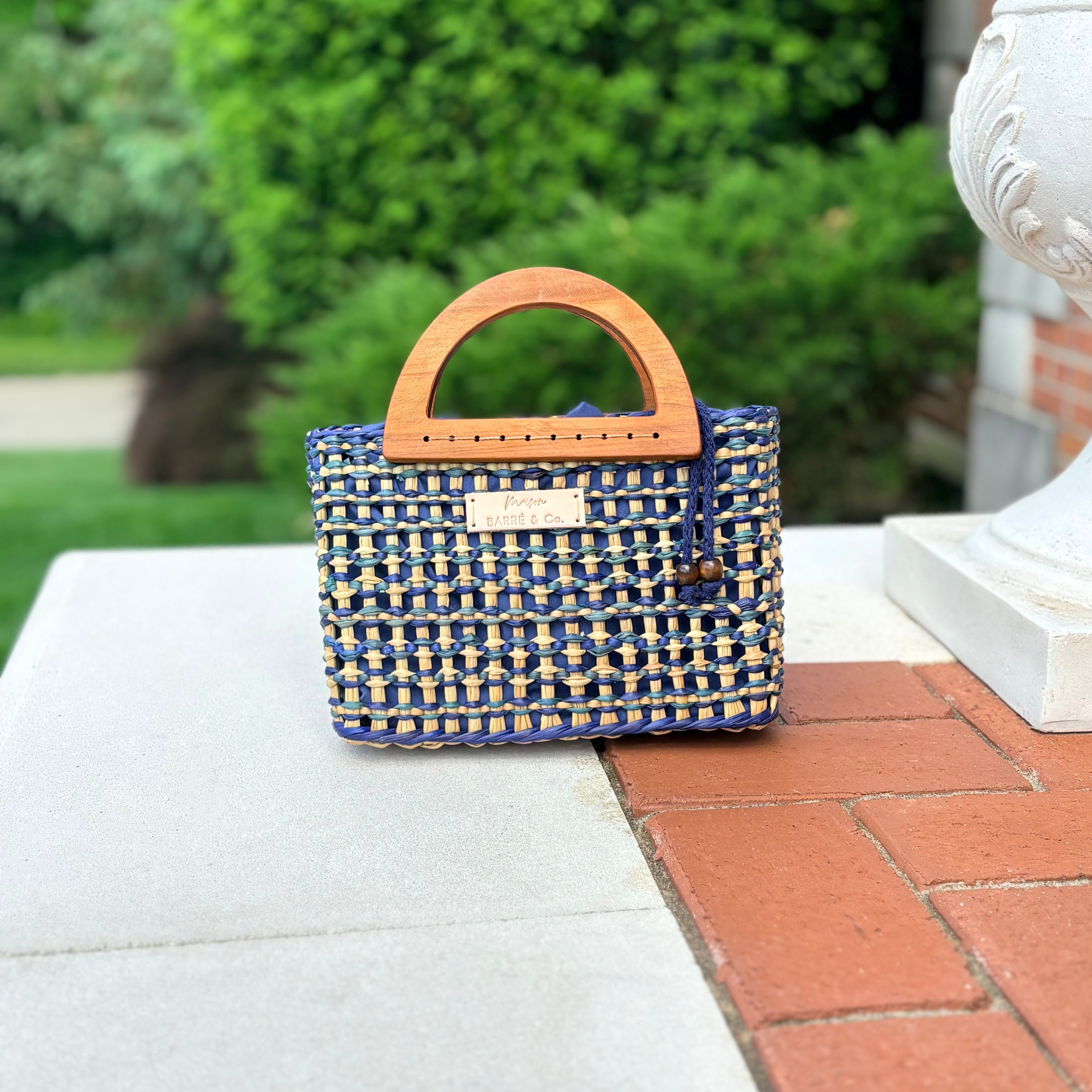 The Petite Alma Mini Bag with Wooden Handles