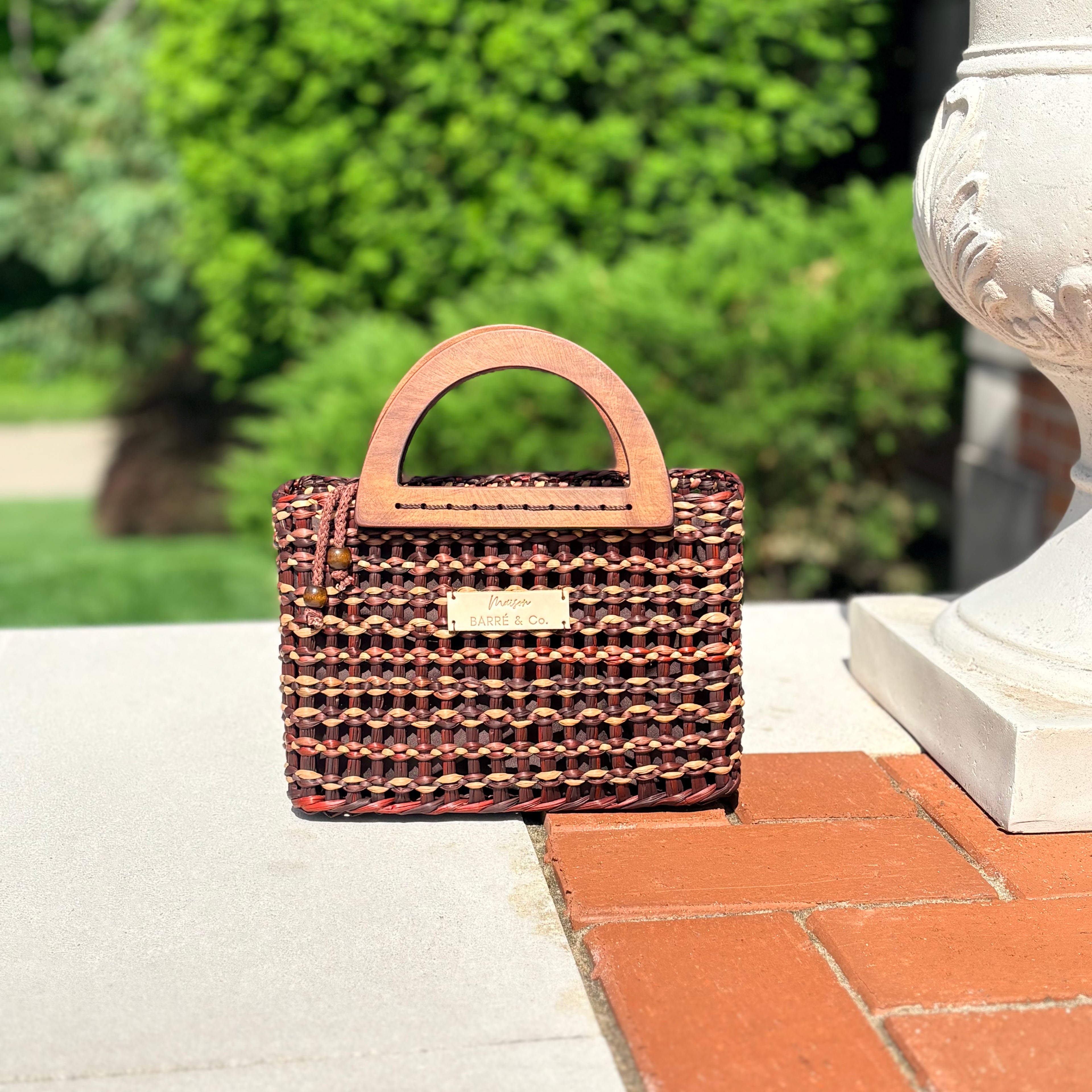 The Petite Alma Mini Bag with Wooden Handles