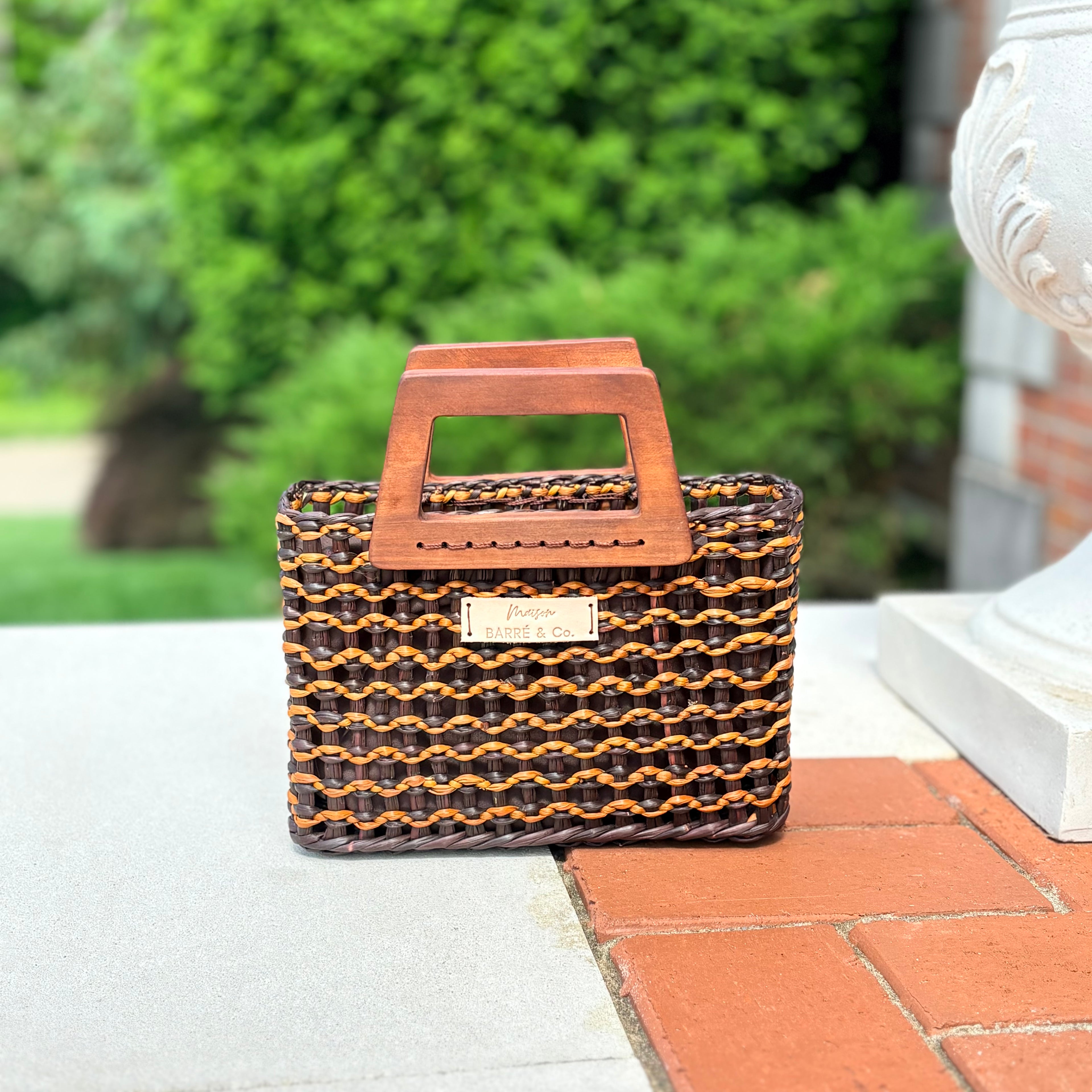 The Petite Alma Mini Bag with Wooden Handles