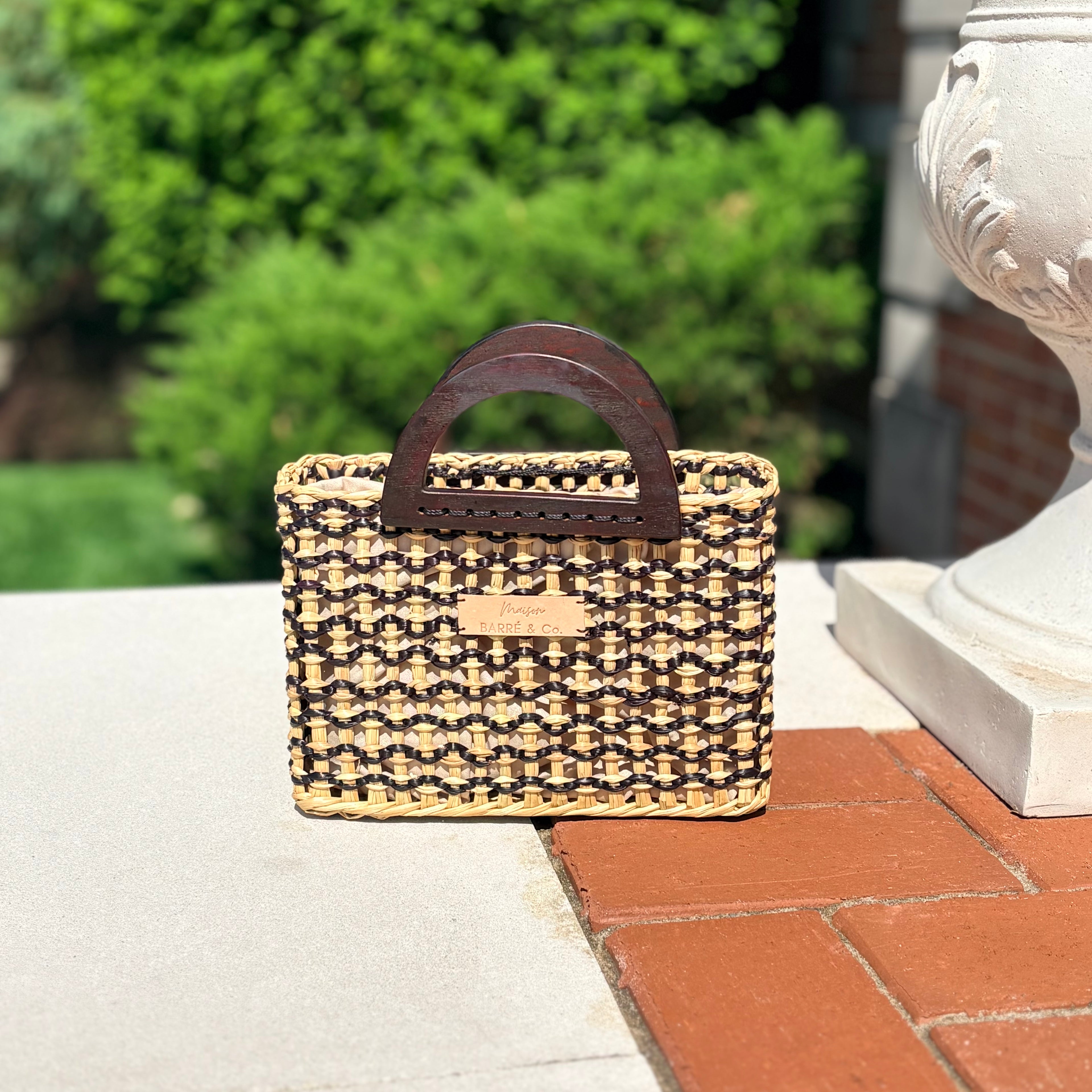 The Petite Alma Mini Bag with Wooden Handles