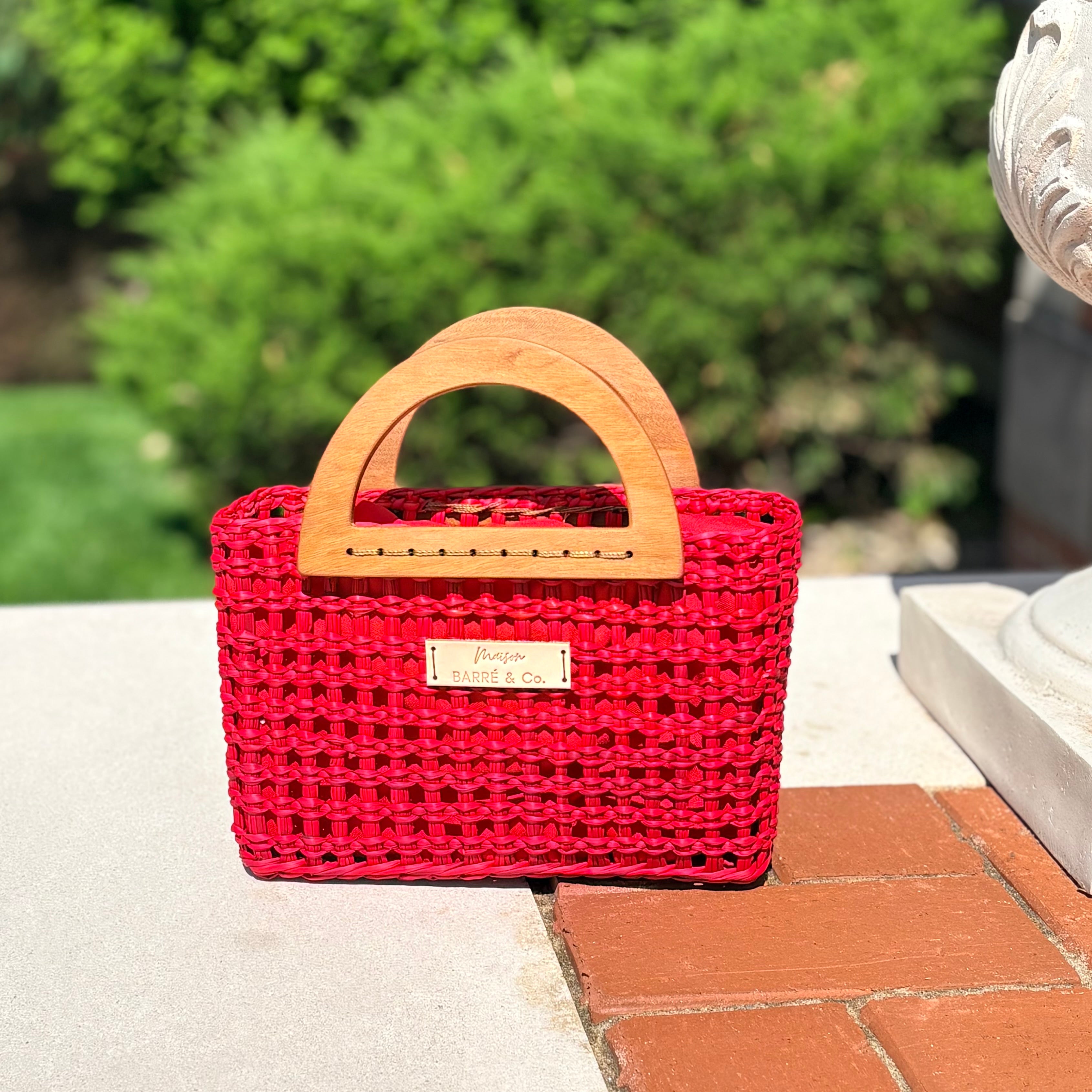 The Petite Alma Mini Bag with Wooden Handles