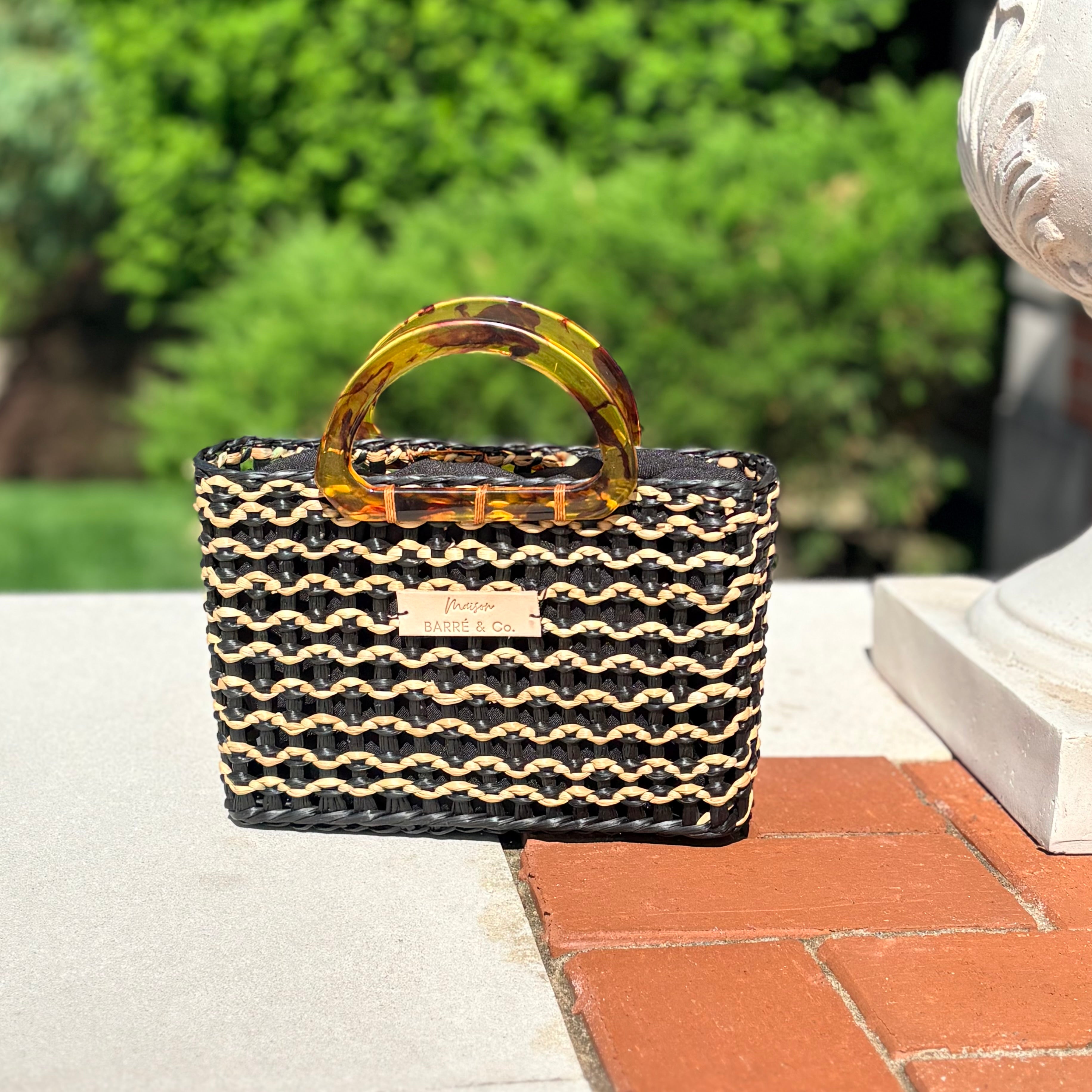 The Petite Alma Mini Bag with Wooden Handles