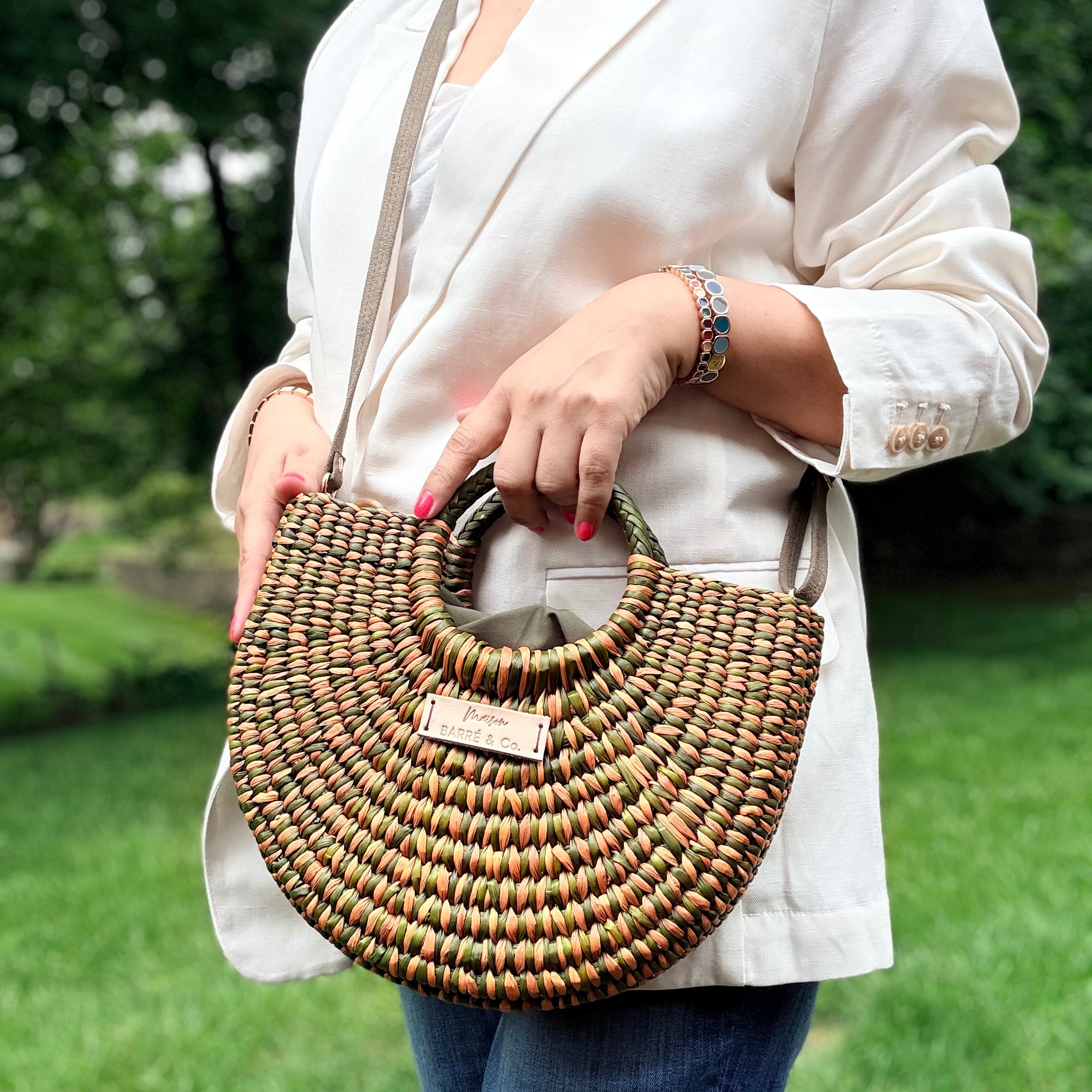 The Riviera Pop Crossbody Bag with Detachable Strap