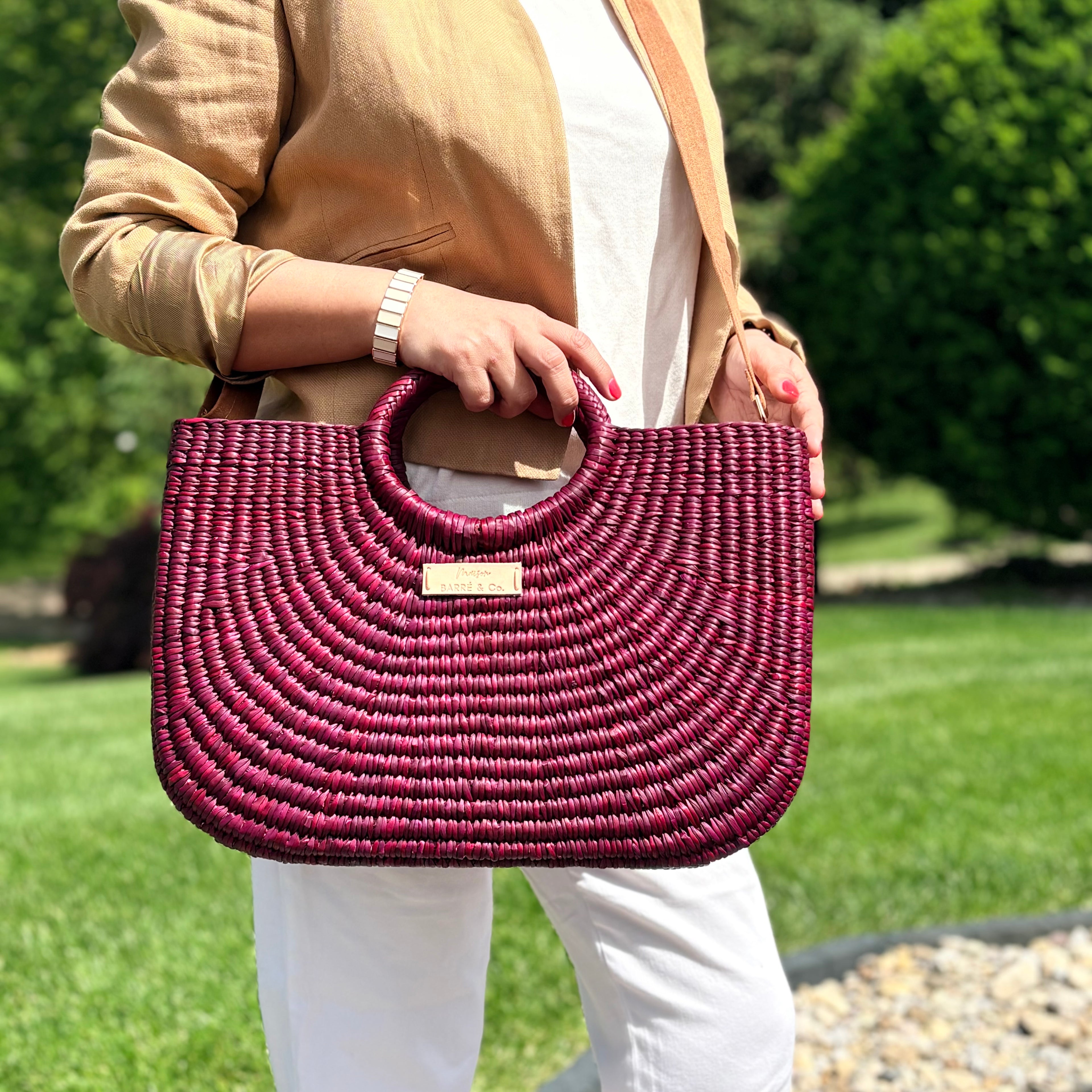 The Cordelia Crossbody Bag - Dark magenta