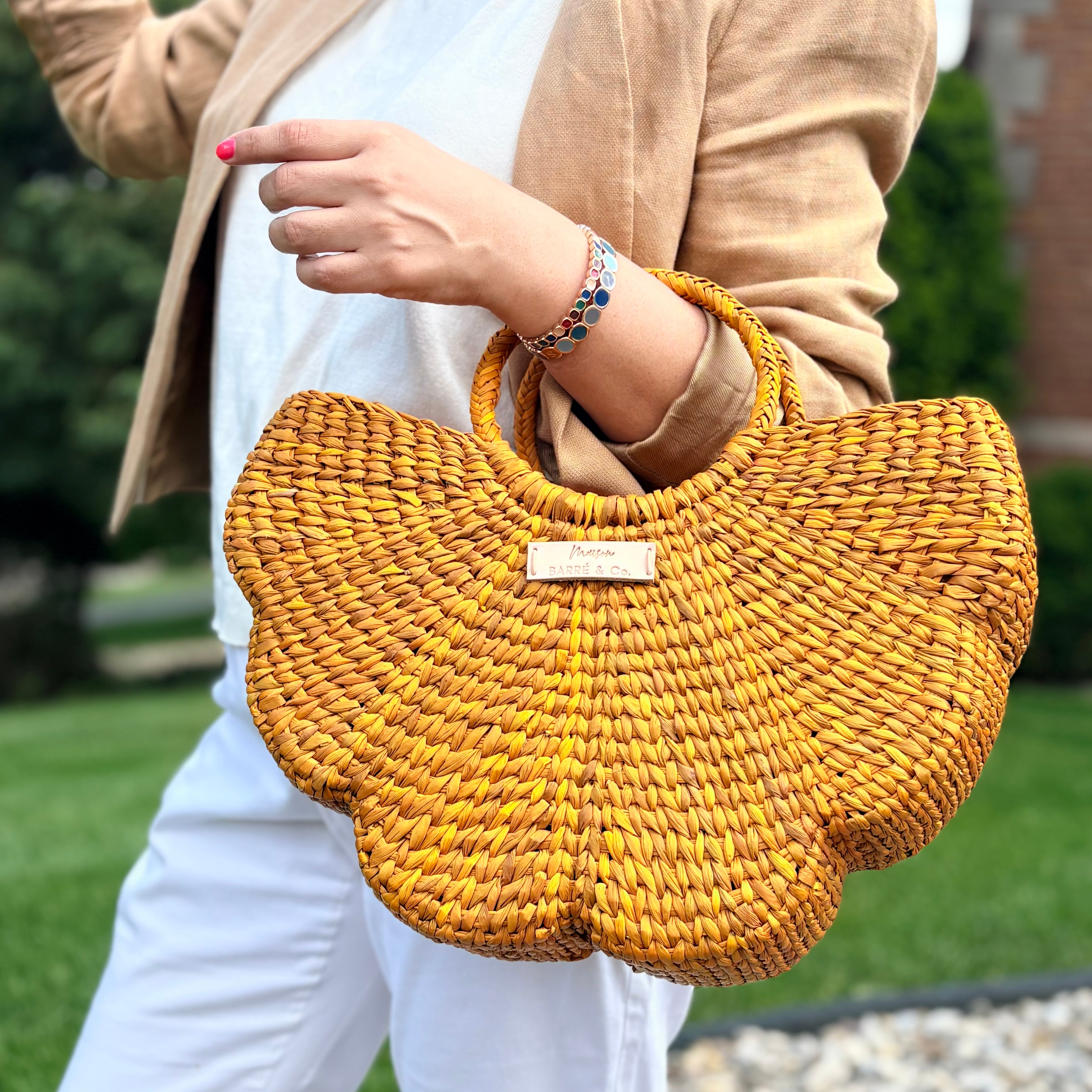 The Azura Butterfly Top Handle Bag