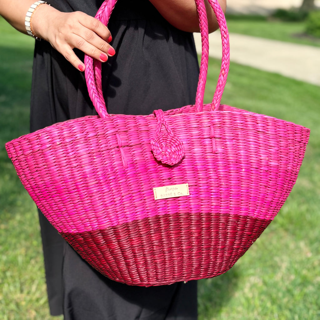 Le Panier Shoulder Tote Bag - Rose Gradient