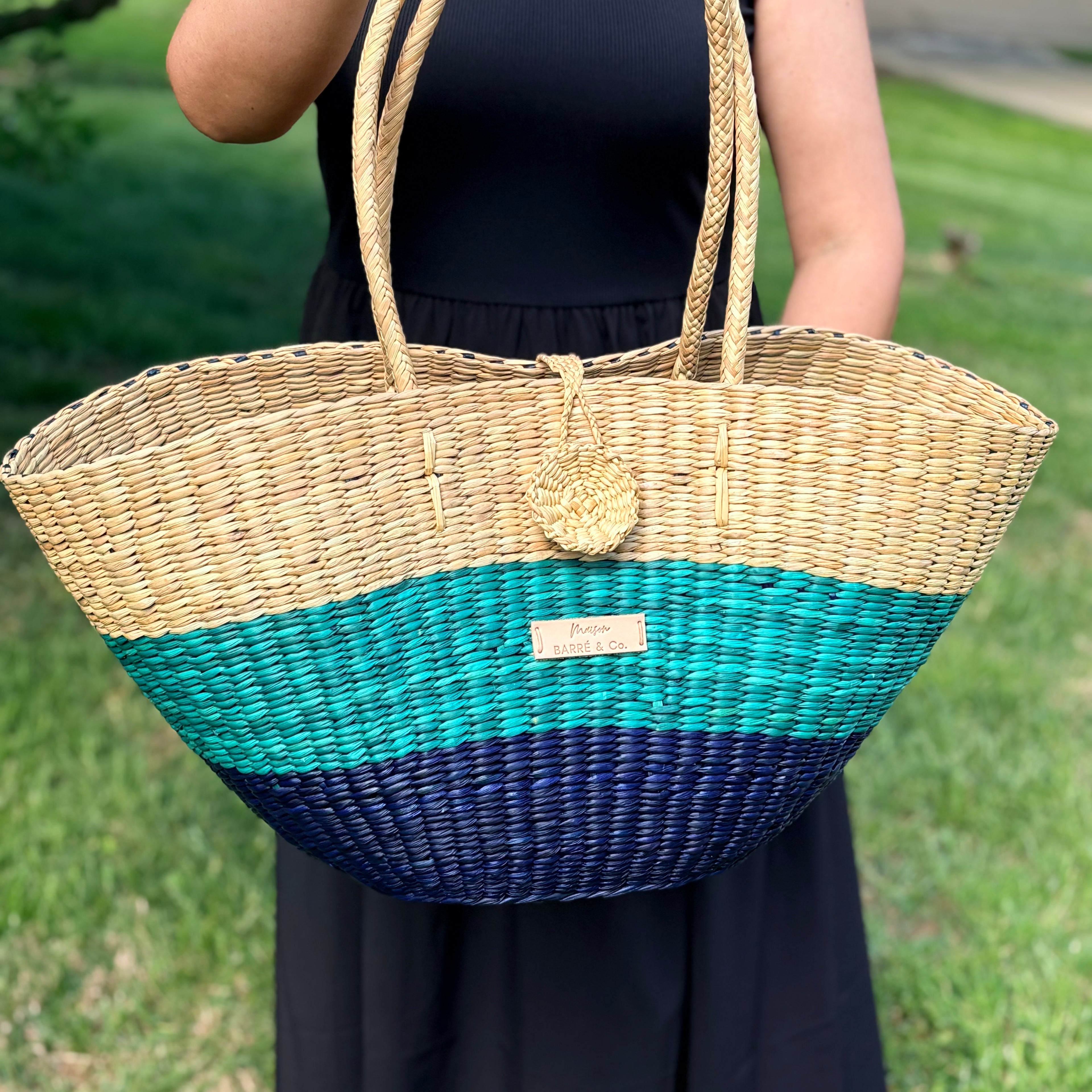Bundle & Save Seaside: Le Panier Natural and Blue gradient & La Siesta Coin Purse Red Gradient