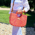 The Cordelia Crossbody Bag - Pink & Yellow Mix