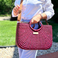 The Cordelia Crossbody Bag - Dark magenta