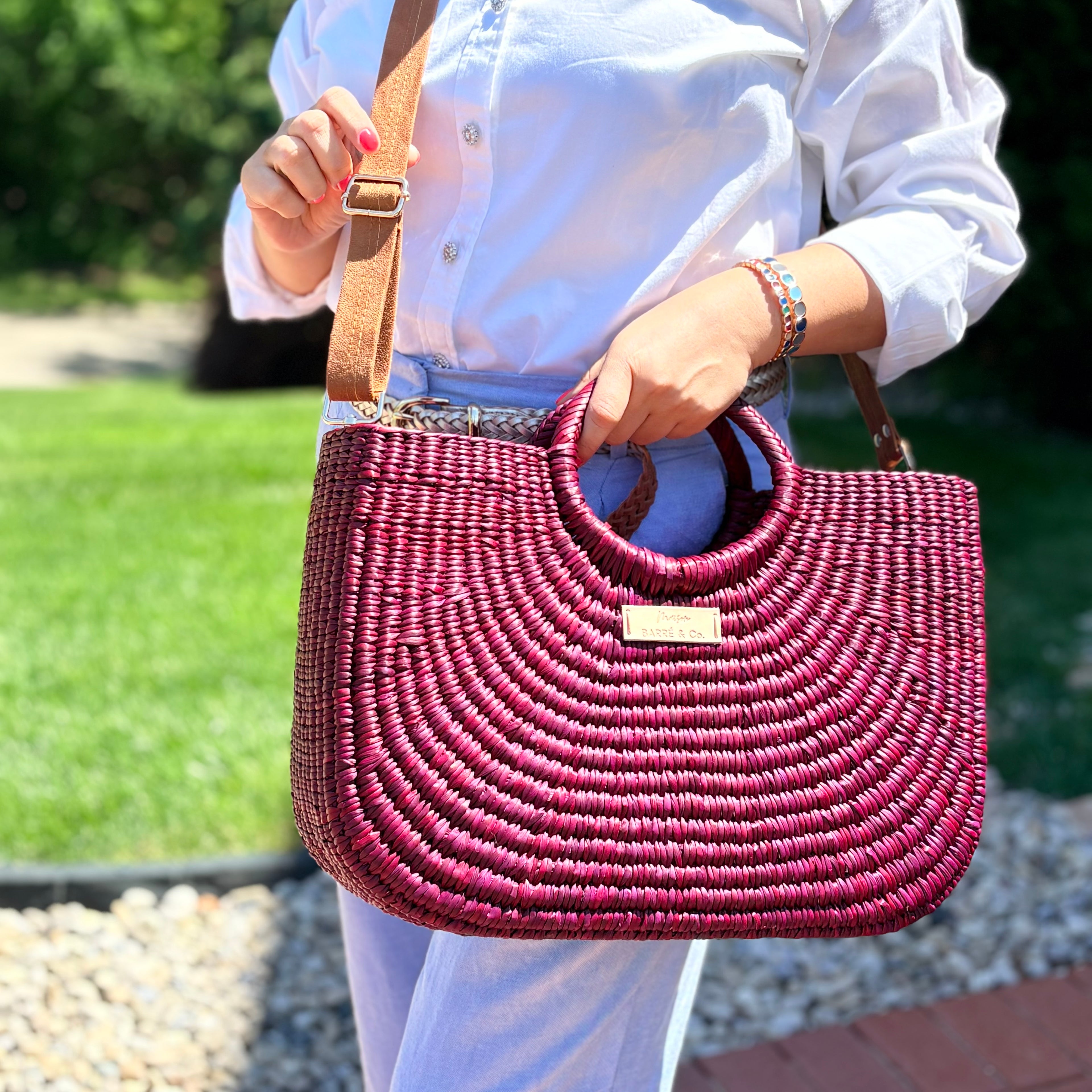 The Cordelia Crossbody Bag - Dark magenta