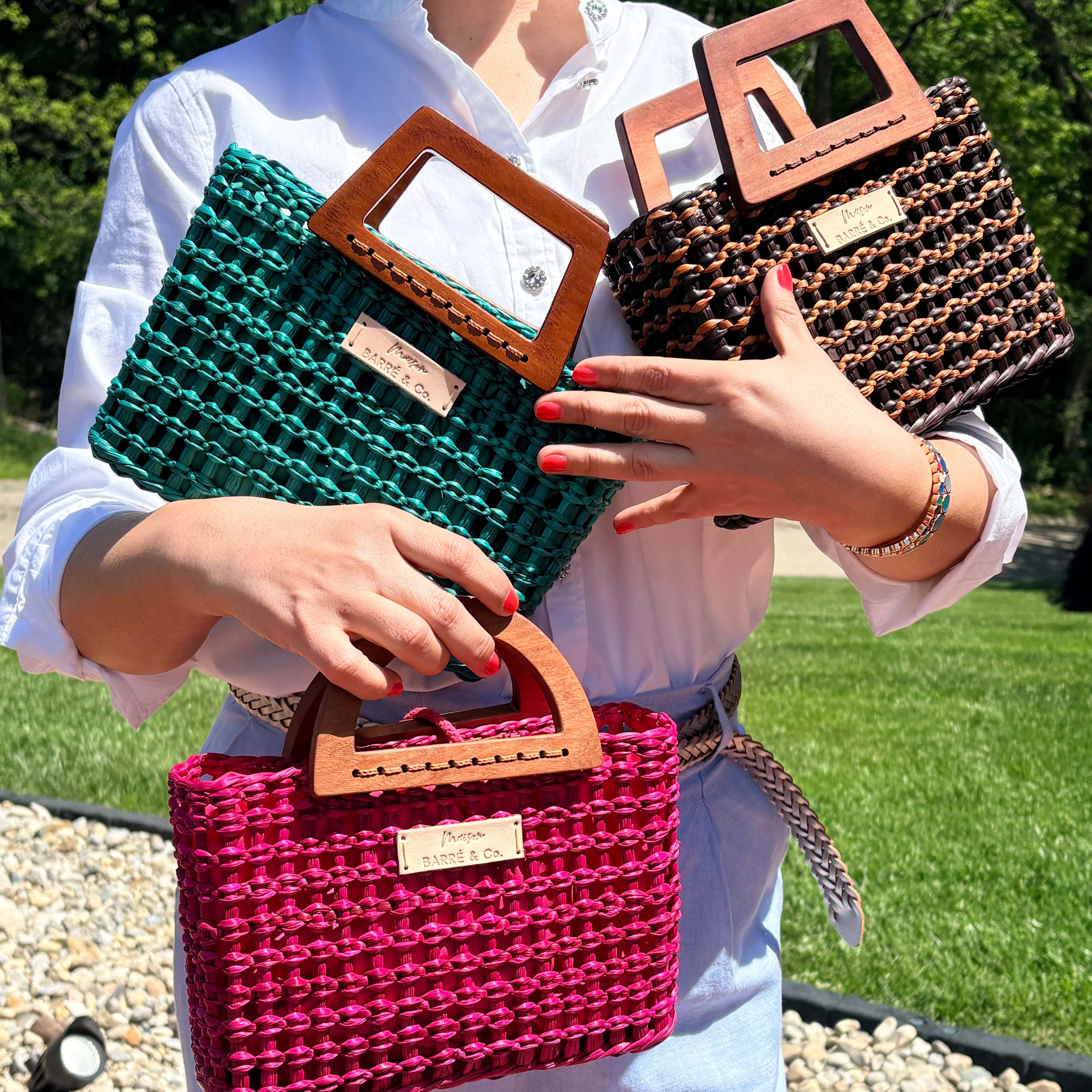The Petite Alma Mini Bag with Wooden Handles