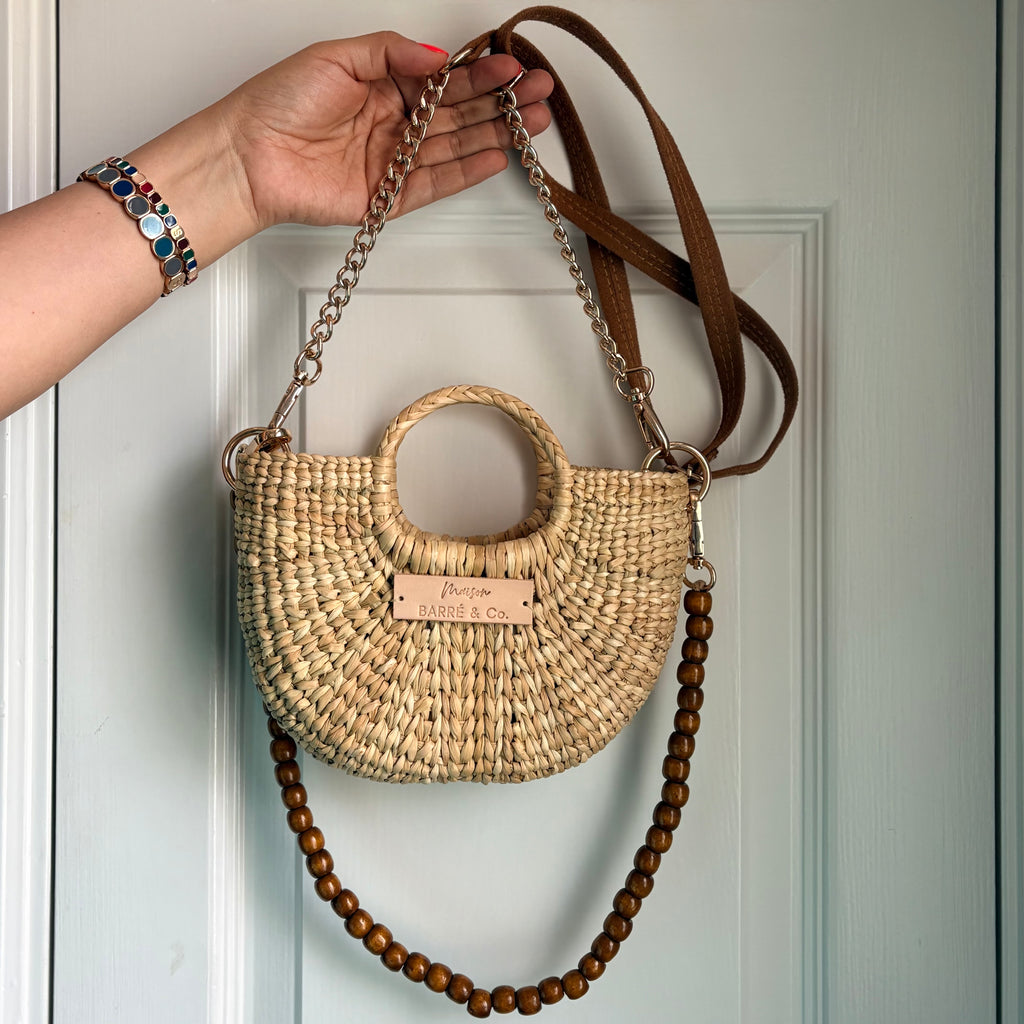 The Riviera Pop Mini Crossbody Handbag - Natural