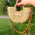 The Riviera Pop Mini Crossbody Handbag - Natural
