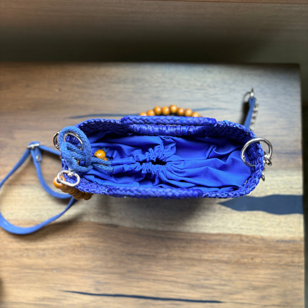 The Riviera Pop Mini Crossbody Handbag - Blue