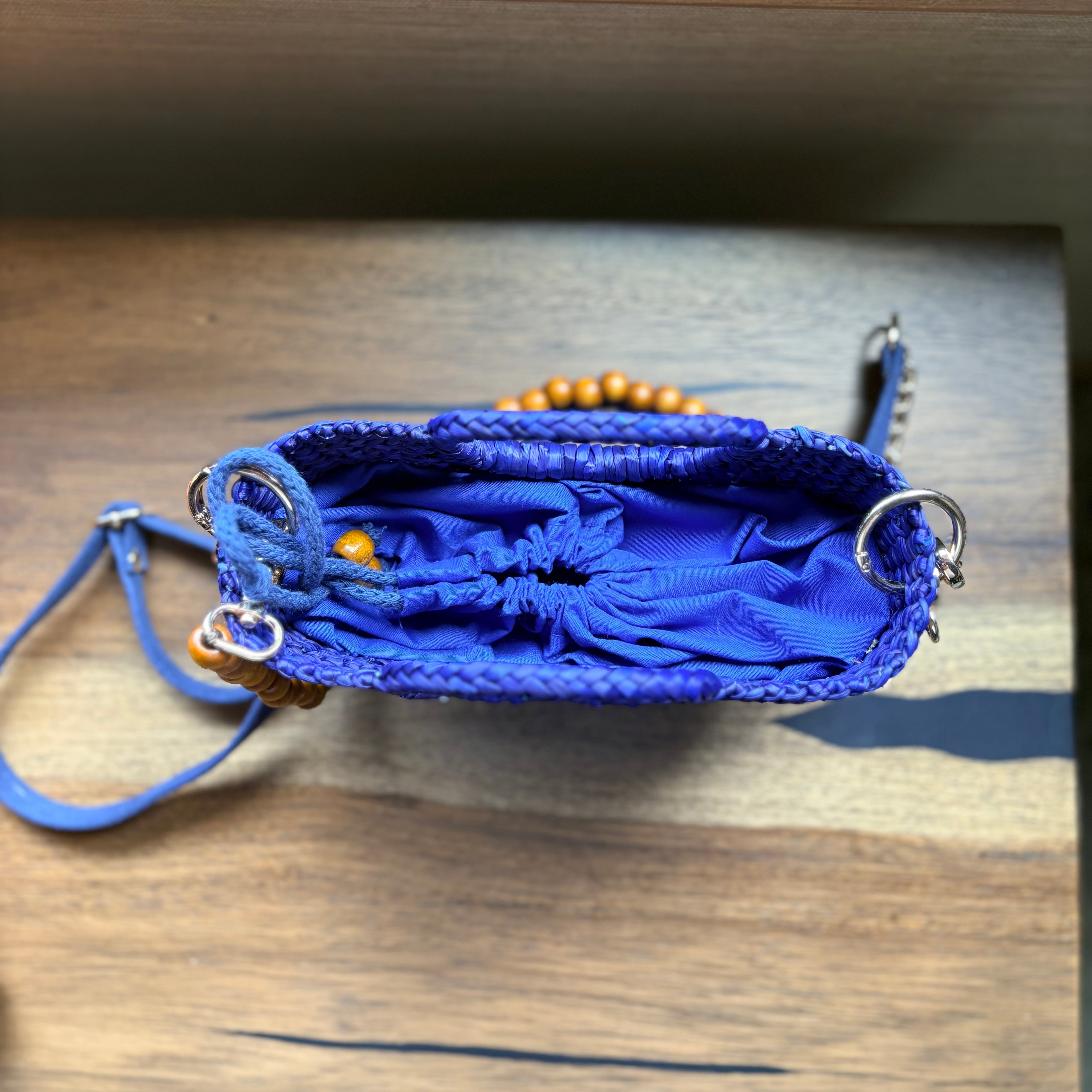 The Riviera Pop Mini Crossbody Handbag - Blue
