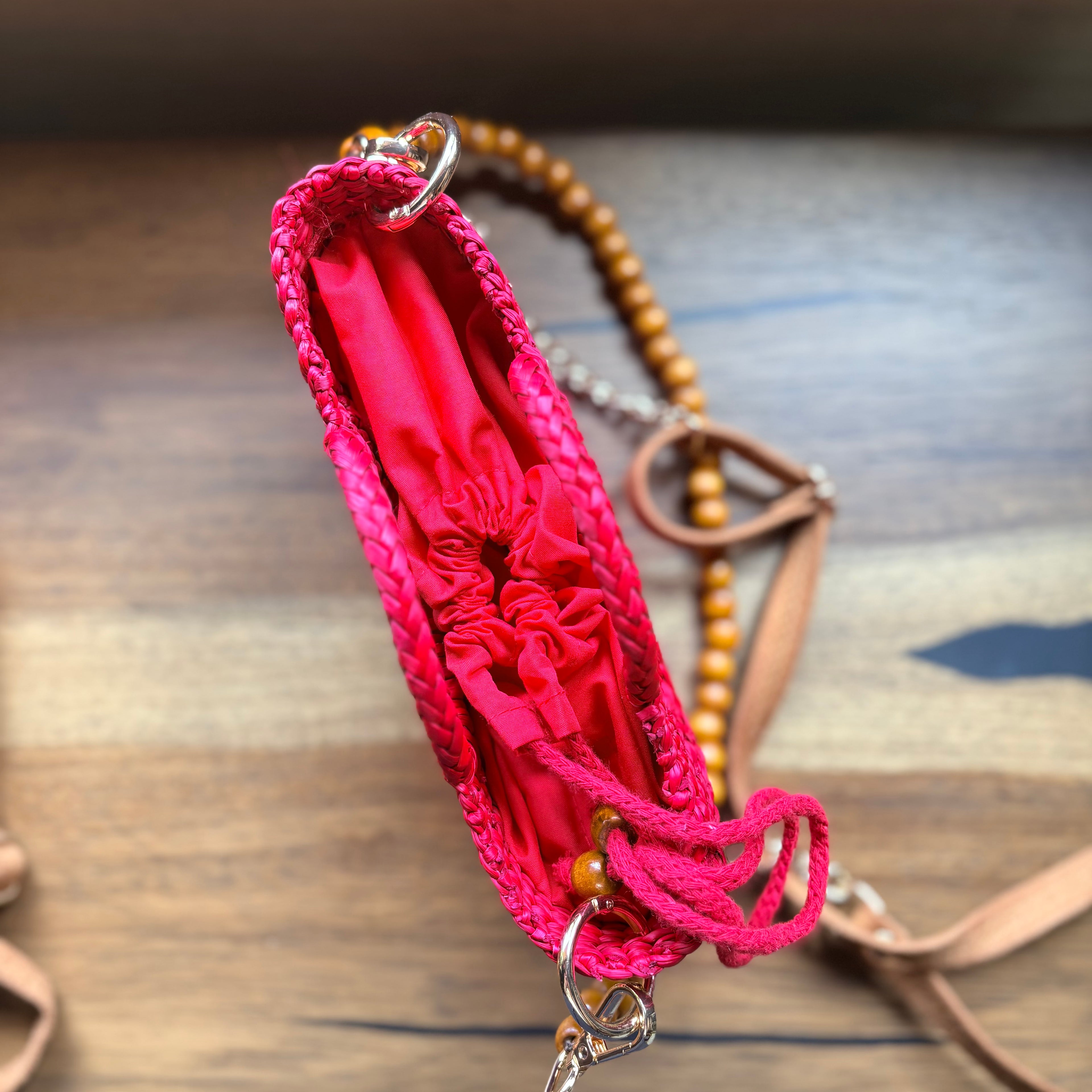 The Riviera Pop Mini Crossbody Handbag - Red