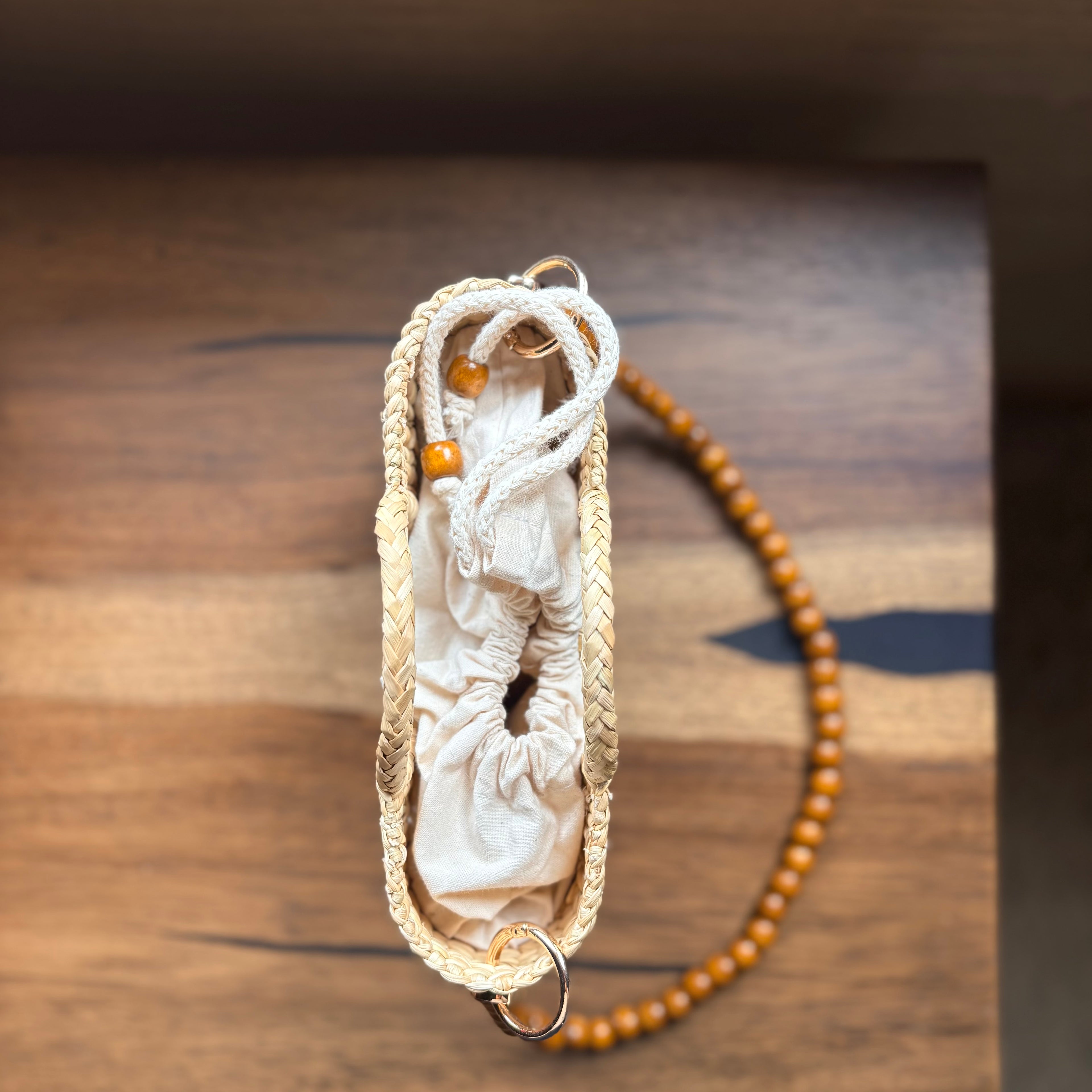 The Riviera Pop Mini Crossbody Handbag - Natural