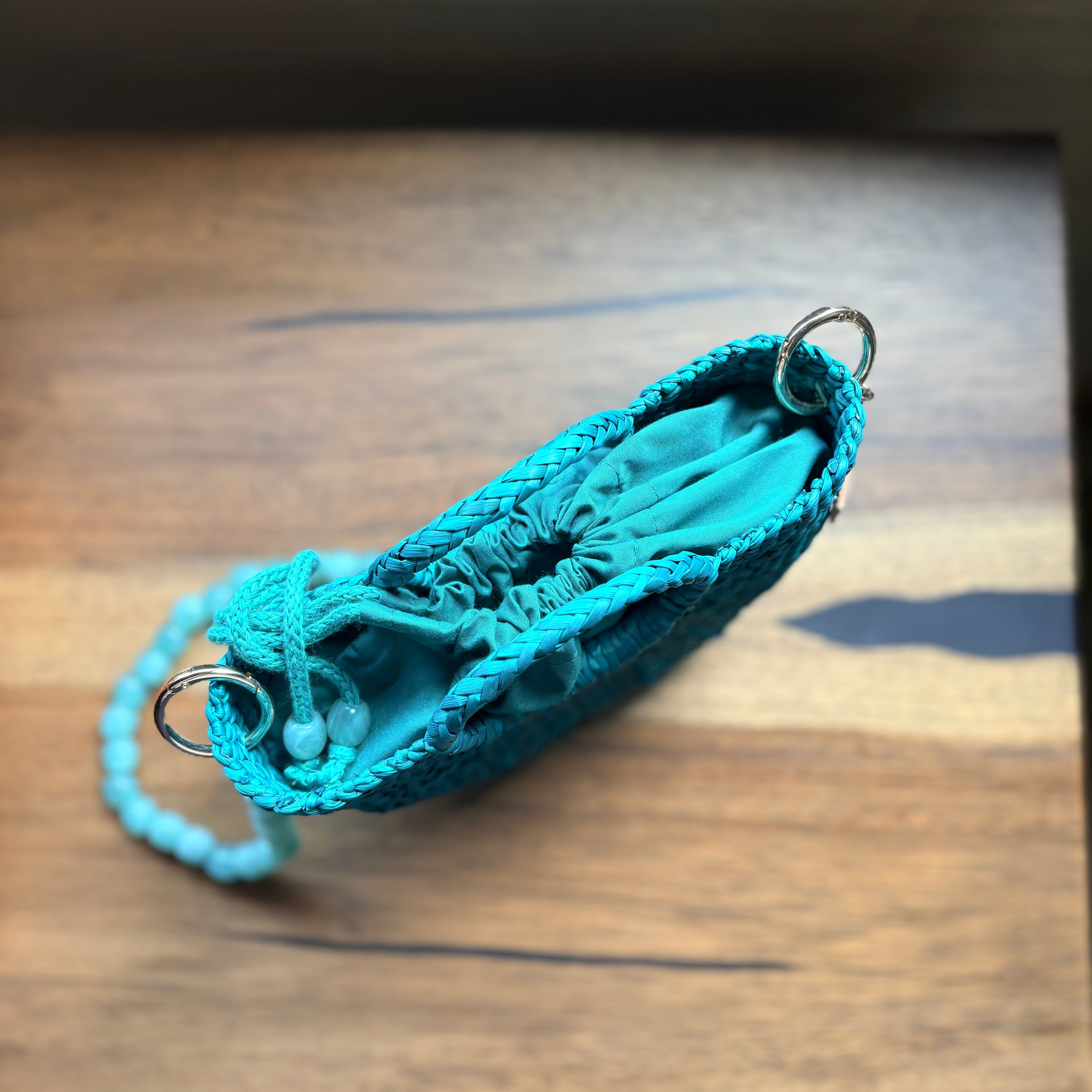 The Riviera Pop Mini Crossbody Handbag - Turquoise