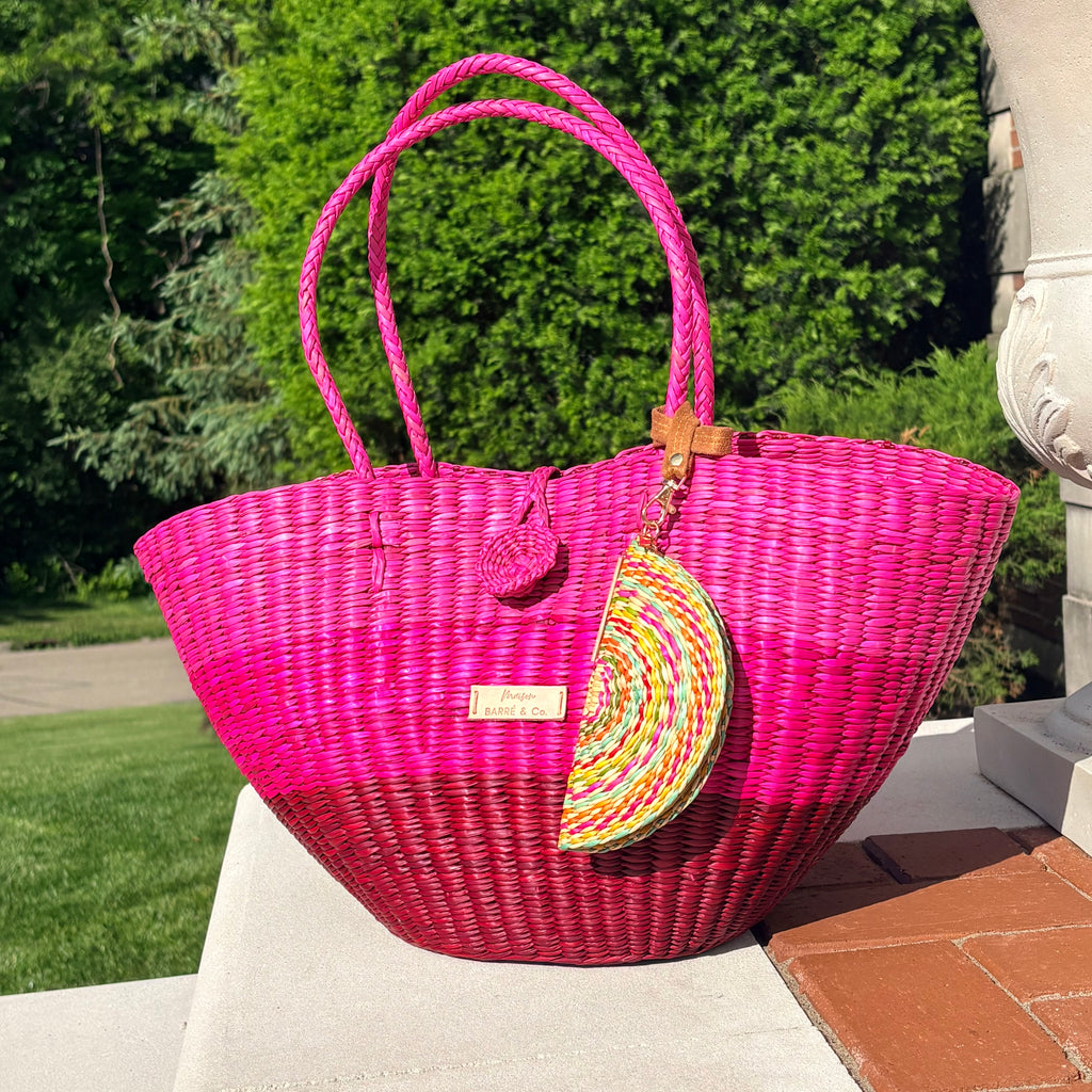 Bundle & Save Fuchsia Explosion: Le Panier Fuchsia gradient & La Siesta Coin Purse Multicolor