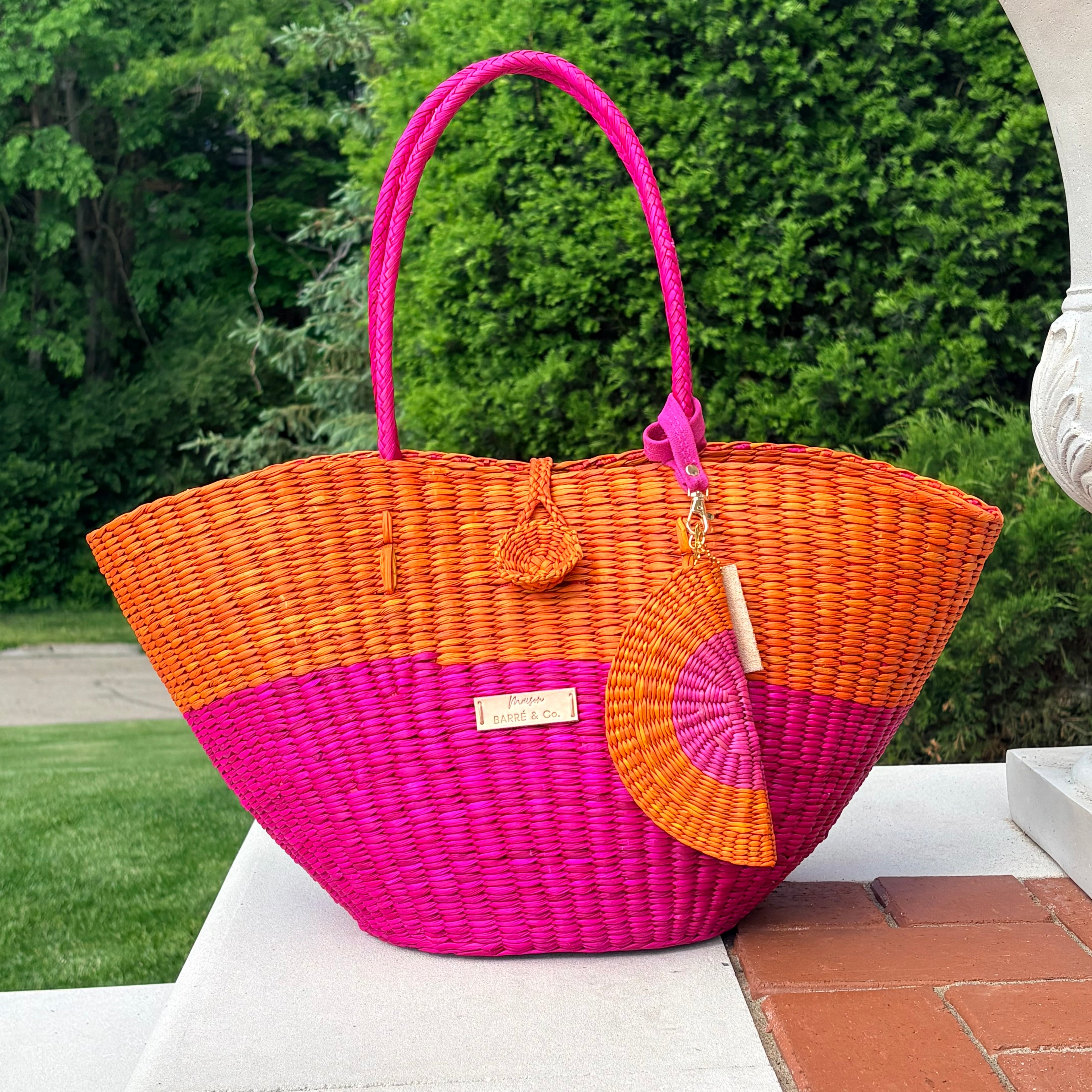 Bundle & Save Half Orange, Half Fuchsia: Le Panier & La Siesta Coin Purse