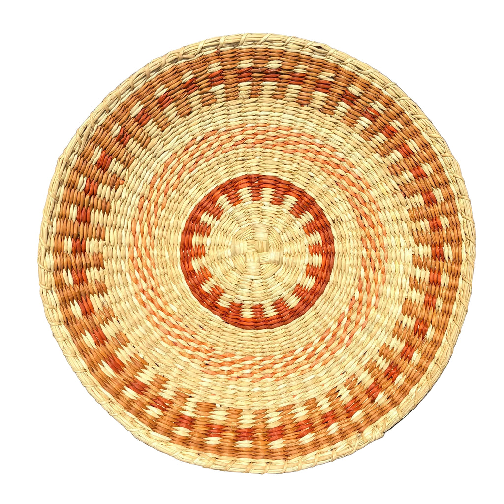 The Solara Wall Art - Set of 5 plates - Natural, Orange, Ochre mix