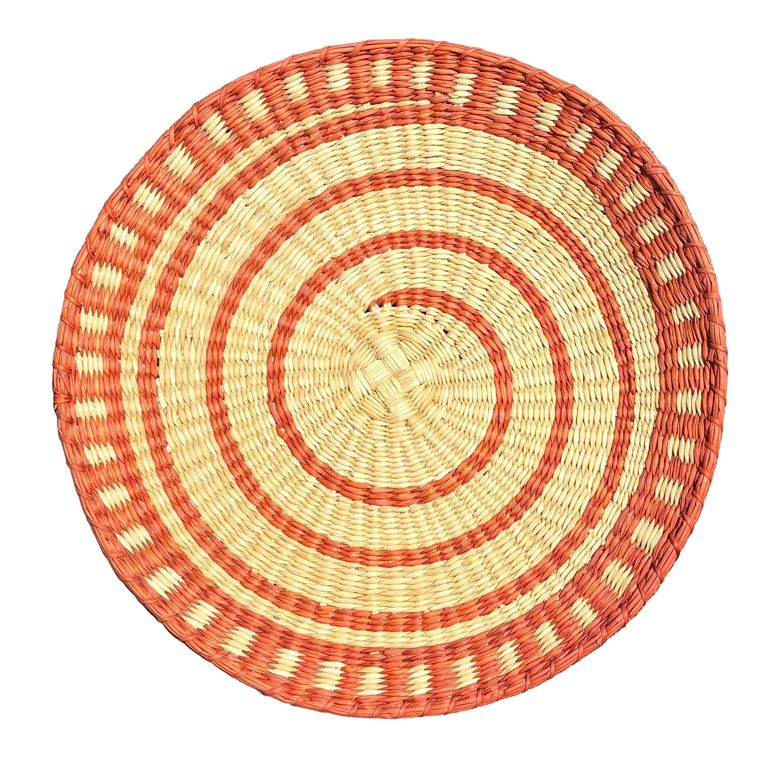 The Solara Wall Art - Set of 5 plates - Natural, Orange, Ochre mix