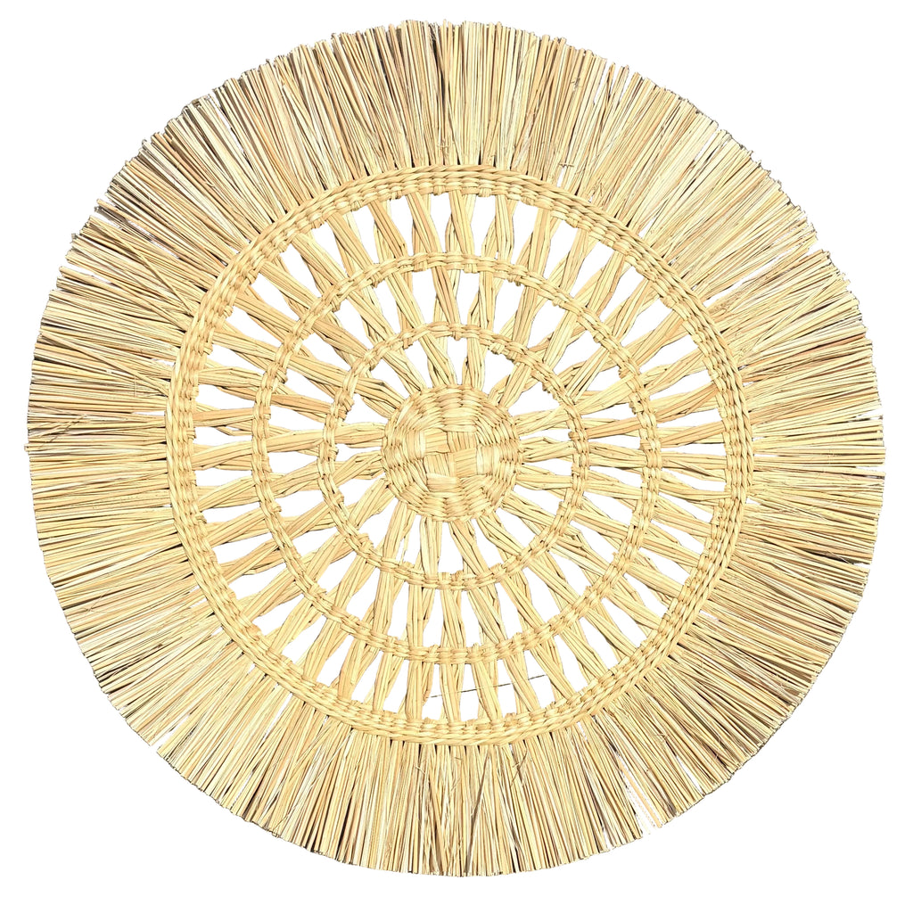 The Solara Wall Art - Set of 5 plates - Natural, Orange, Ochre mix